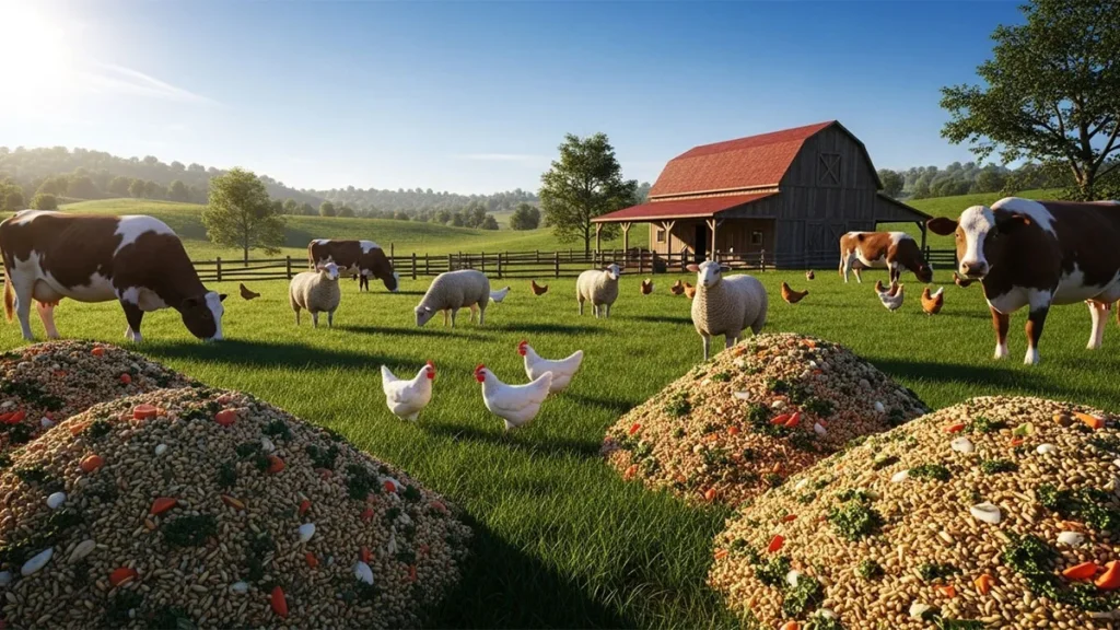 خوراک ارگانیک برای دام و طیور