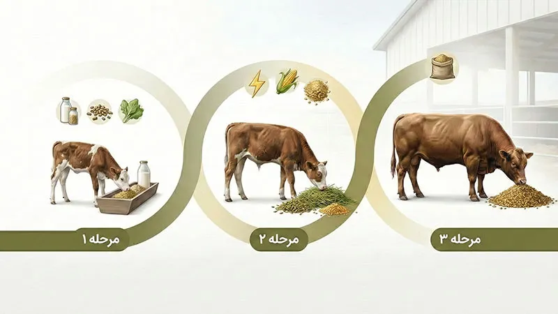 مدیریت تغذیه گوساله پرواری در دوره پروار