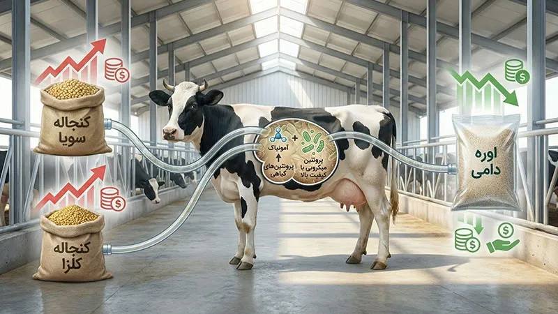 کاهش هزینه خوراک