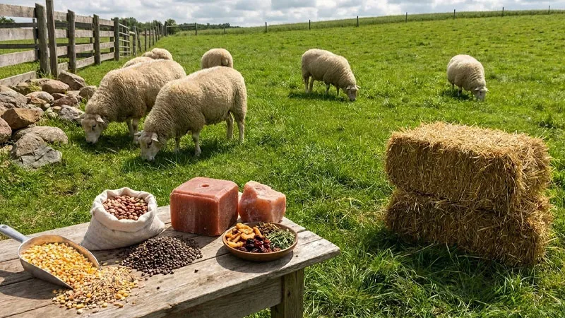 مواد مغذی مورد نیاز در جیره گوسفند داشتی
